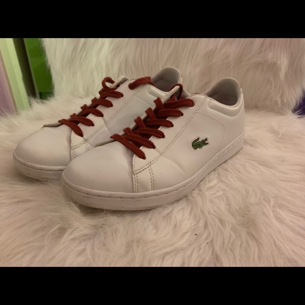 Lacoste Red & White Sneakers